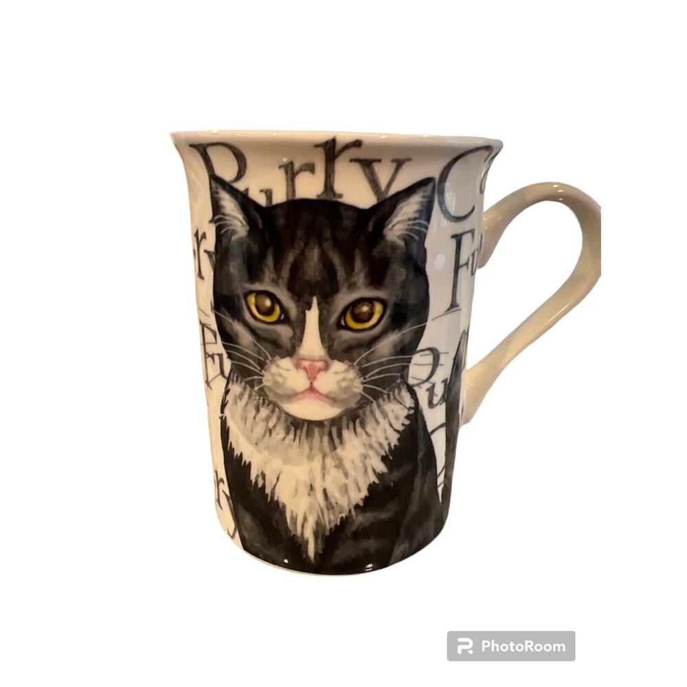 The Leonardo Collection Cat Furry Fine Bone China Coffee Mug Cup